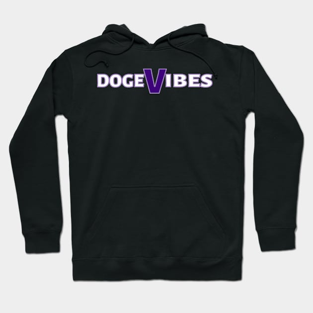 Doge Vibes-Purple Hoodie by Blacksun Apparel